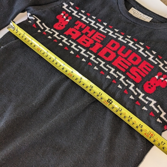 "The Dude Abides" The Big Lebowski Sweater US size M - Picture 3 of 4